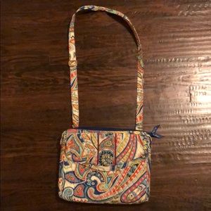 Vera Bradley Cross shoulder paisley patterned bag